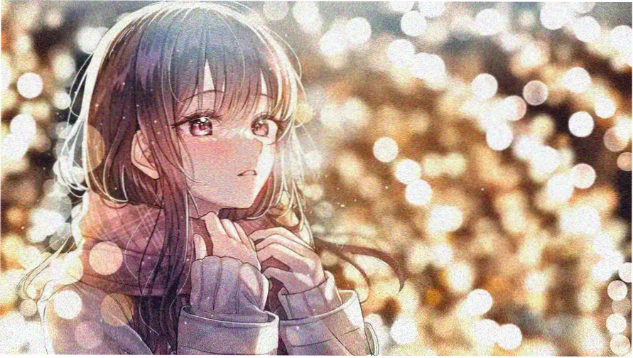 动漫轮播图：铅笔起形的少女侧脸线稿